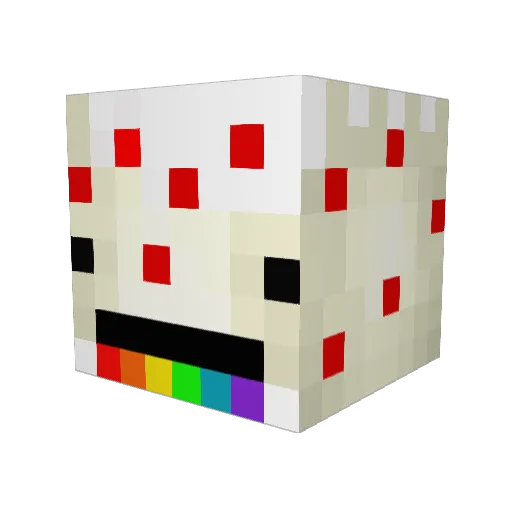 NoviSad Minecraft avatar head, 3D render
