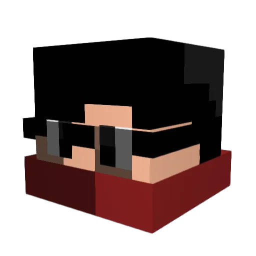 Novi_Games Minecraft avatar head, 3D render
