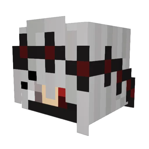 Novicela Minecraft avatar head, 3D render