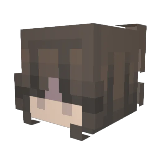 Novicene Minecraft avatar head, 3D render