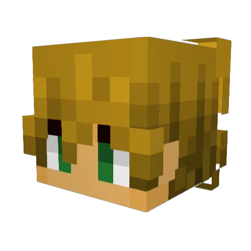 Novik676 Minecraft avatar head, 3D render