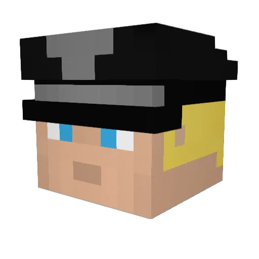 Novimandias Minecraft avatar head, 3D render