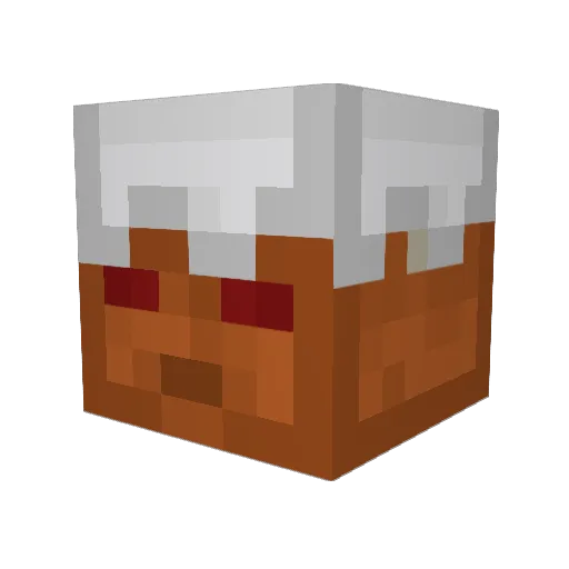Novirum Minecraft avatar head, 3D render