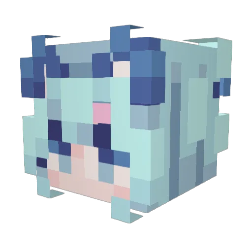 Novis666 Minecraft avatar head, 3D render