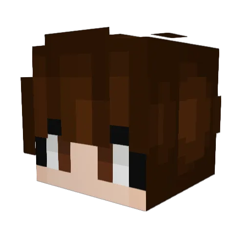 NovisValance Minecraft avatar head, 3D render