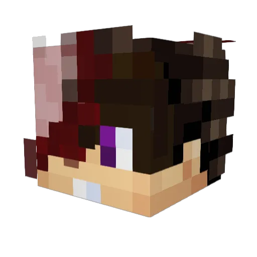 NovitahGaymer Minecraft avatar head, 3D render