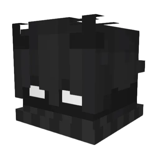 Novola Minecraft avatar head, 3D render