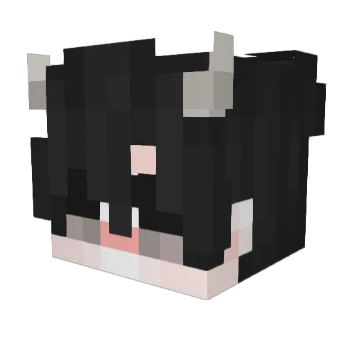 Novoline_ Minecraft avatar head, 3D render