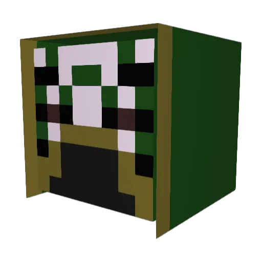 NovusGekko Minecraft avatar head, 3D render