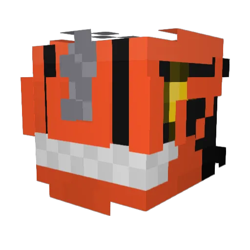 NovusV2 Minecraft avatar head, 3D render