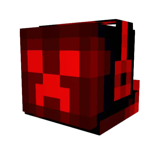 NovyWovy Minecraft avatar head, 3D render