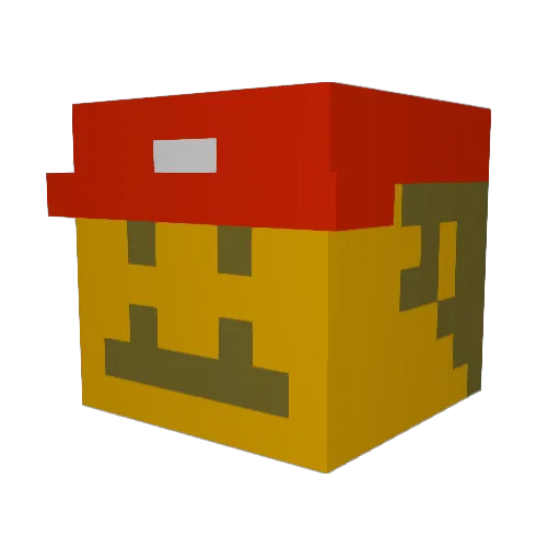 NowCrafting Minecraft avatar head, 3D render