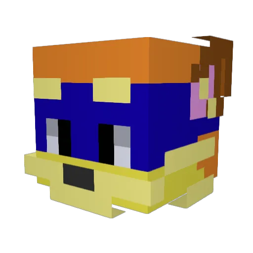 NowDigOnThis Minecraft avatar head, 3D render