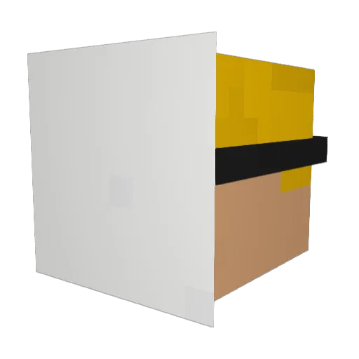 NowGamer Minecraft avatar head, 3D render