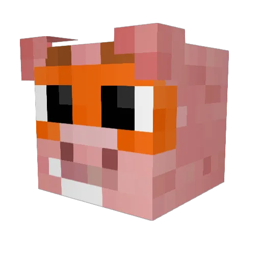 NowSkrop Minecraft avatar head, 3D render