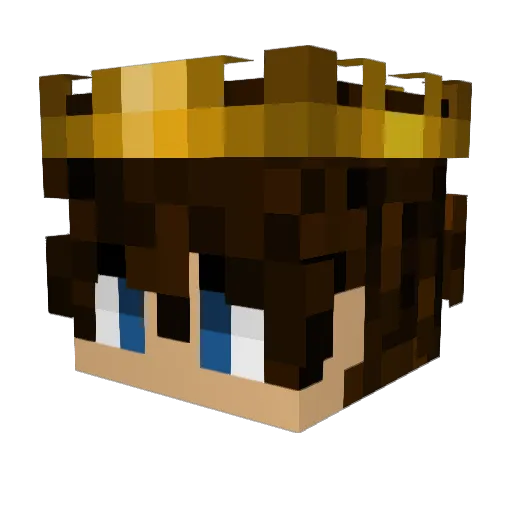 Noweth Minecraft avatar head, 3D render
