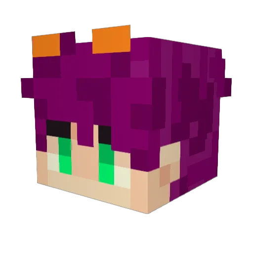 NowhereTrain Minecraft avatar head, 3D render