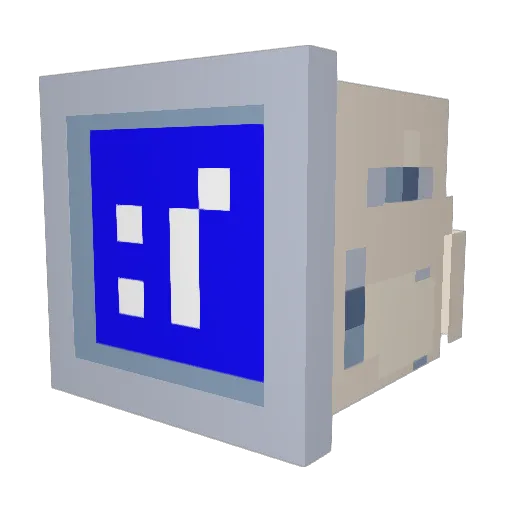Nowwahhhh Minecraft avatar head, 3D render