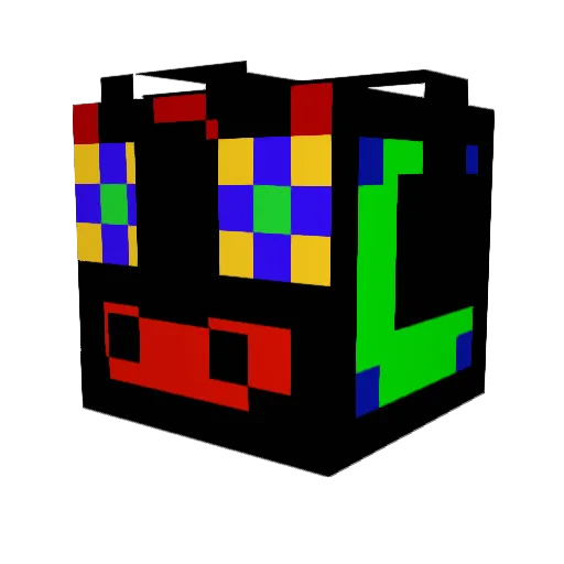 NoxAmos Minecraft avatar head, 3D render