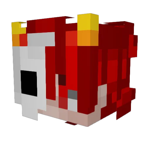 NoxPumpkin Minecraft avatar head, 3D render