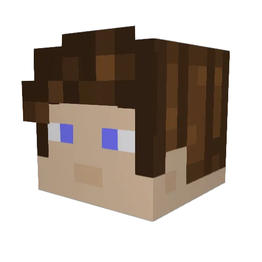 Nox_GAM3 Minecraft avatar head, 3D render
