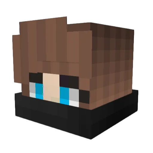 Nox_S Minecraft avatar head, 3D render