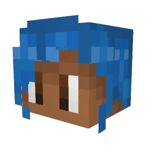 Noxant Minecraft avatar head, 3D render