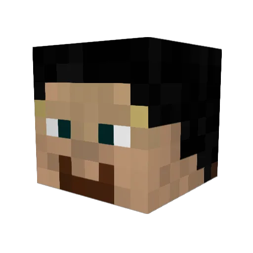 Noxbite Minecraft avatar head, 3D render