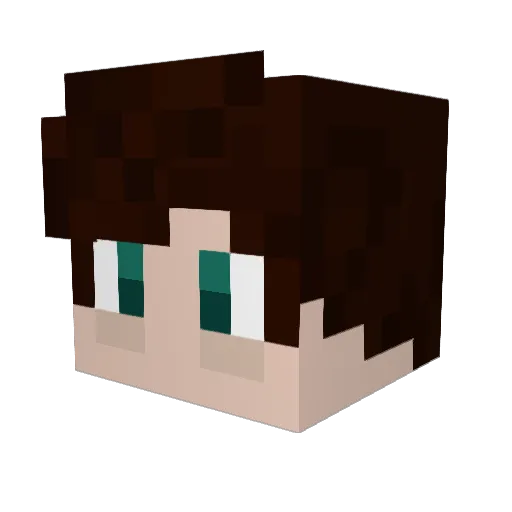 Noxcalibur Minecraft avatar head, 3D render