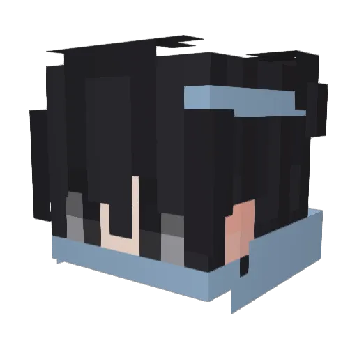 Noxcraft95 Minecraft avatar head, 3D render