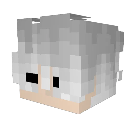 Noxen25 Minecraft avatar head, 3D render