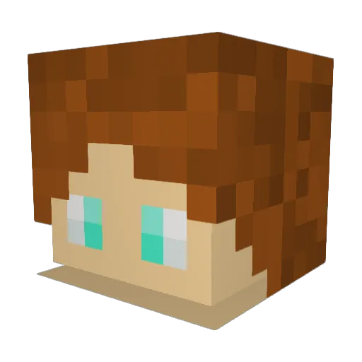 Noxhlul Minecraft avatar head, 3D render