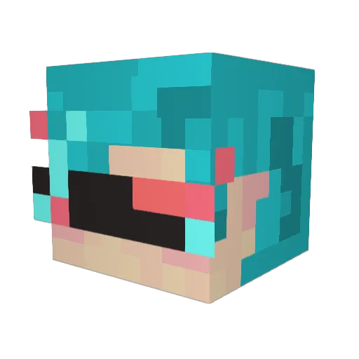 Noxi0us_Corn Minecraft avatar head, 3D render