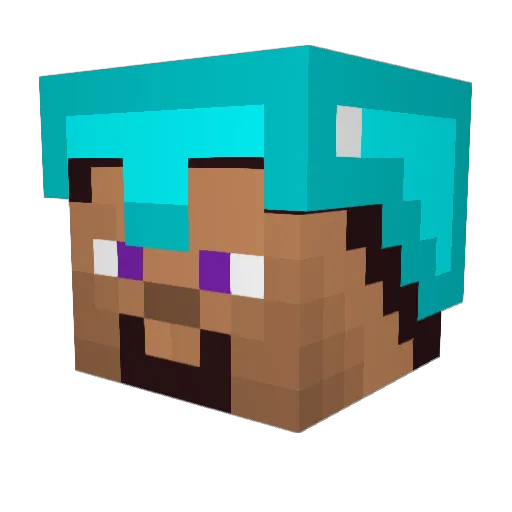 NoxiMc Minecraft avatar head, 3D render