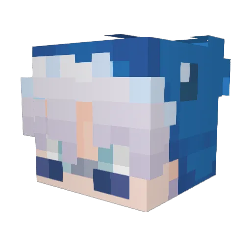 Noxi_93 Minecraft avatar head, 3D render