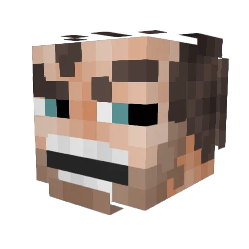 Noxia9 Minecraft avatar head, 3D render