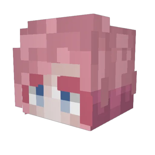 NoxiaUltima Minecraft avatar head, 3D render