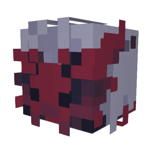 Noxiee2 Minecraft avatar head, 3D render