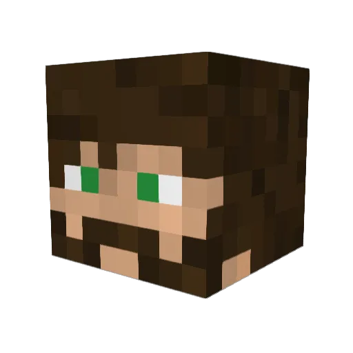 NoxiousAussie Minecraft avatar head, 3D render