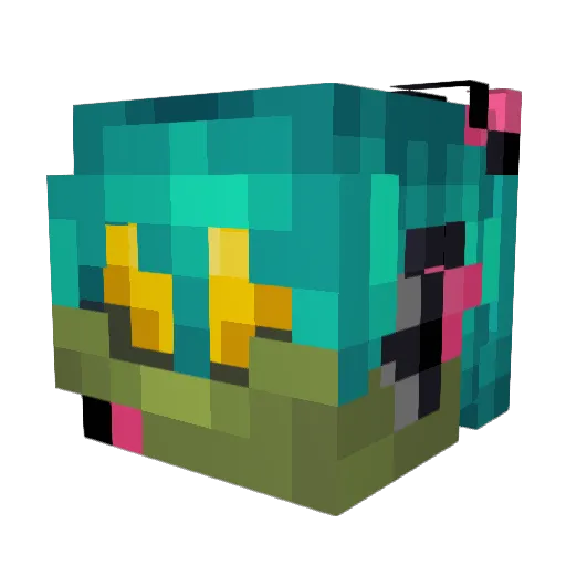 NoxiousOtter Minecraft avatar head, 3D render