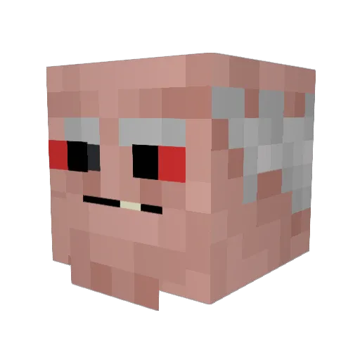 Noxirious Minecraft avatar head, 3D render