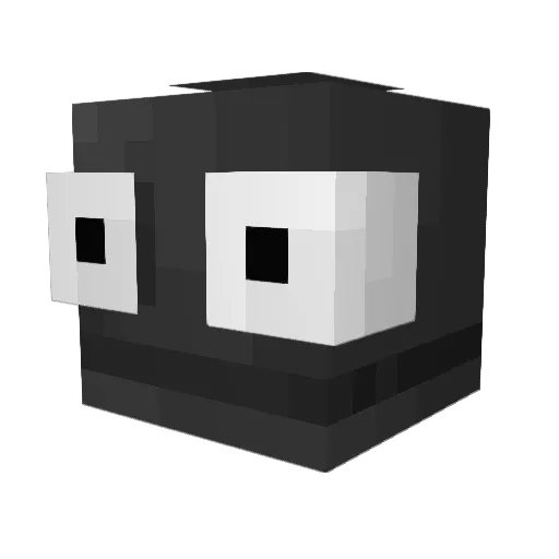 Noxoou Minecraft avatar head, 3D render