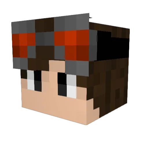 Noxt_nnkx Minecraft avatar head, 3D render
