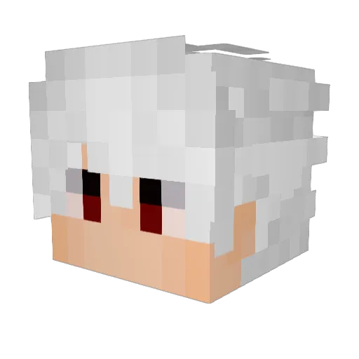 Noxty Minecraft avatar head, 3D render