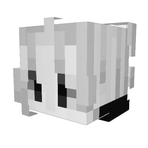 Noxupoxu Minecraft avatar head, 3D render