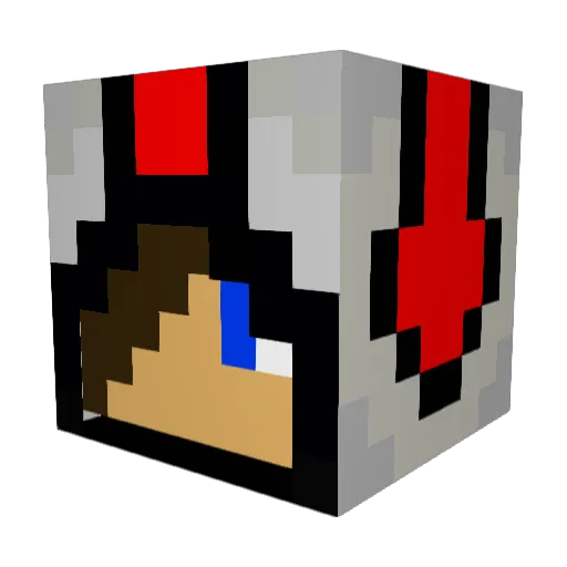 Noxus94 Minecraft avatar head, 3D render