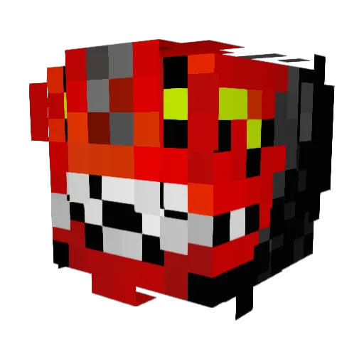 NoxusCarnage Minecraft avatar head, 3D render