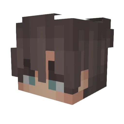 Noxwi Minecraft avatar head, 3D render