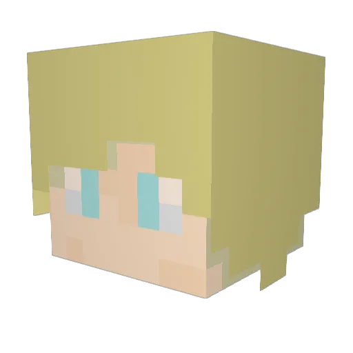 Noxxos Minecraft avatar head, 3D render