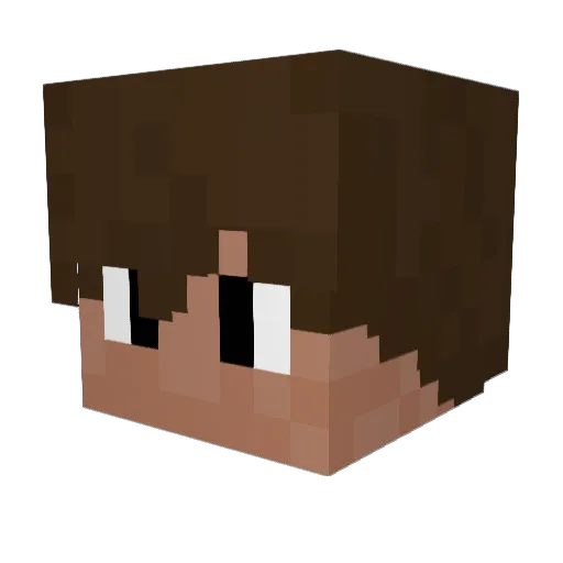 NoxyGamz Minecraft avatar head, 3D render